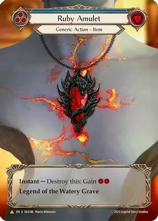 Image of Ruby Amulet (Treasure) [SEA196] (High Seas)  Cold Foil