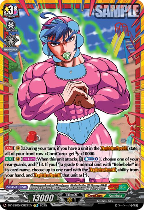 Image of Unprecedented Newborn, Bebebebe (0 Years Old) (DZ-SS05/CR22EN) [CoroCoro Start Deck Pack]