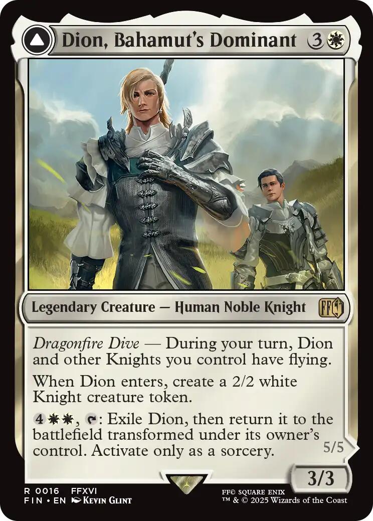 Image of Dion, Bahamut's Dominant // Bahamut, Warden of Light [FINAL FANTASY]