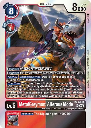 Image of MetalGreymon: Alterous Mode [EX9-012] [Versus Monsters]