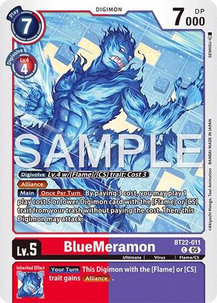 Image of BlueMeramon [BT22-011] [Cyber Eden]