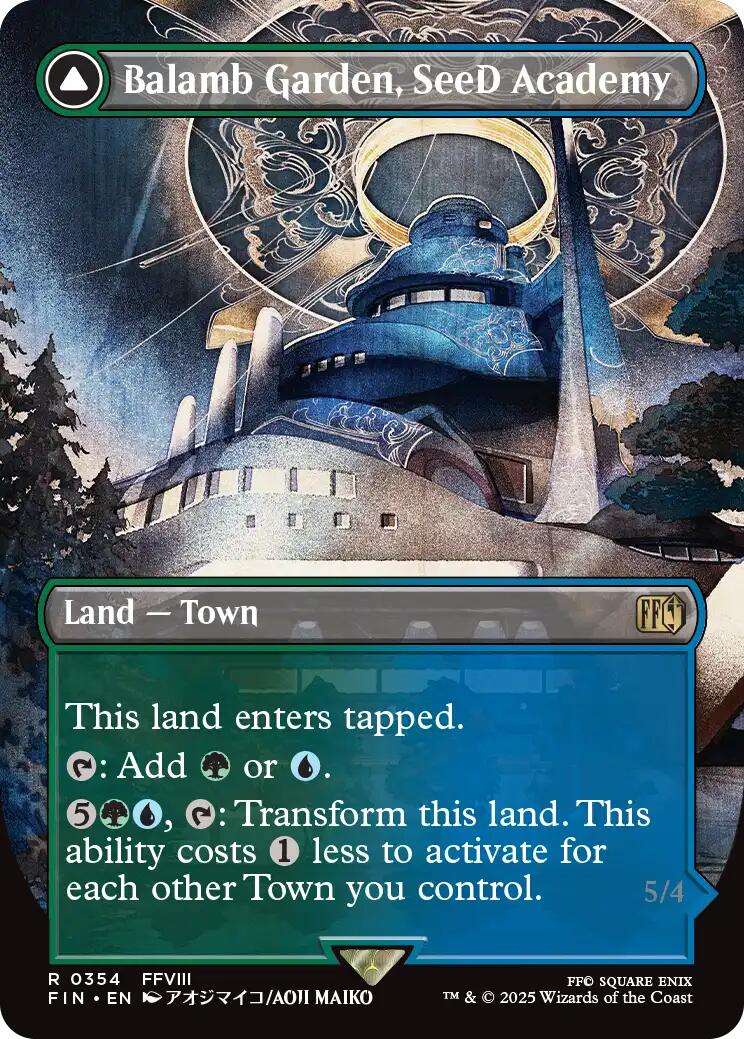 Image of Balamb Garden, SeeD Academy // Balamb Garden, Airborne (Borderless) [FINAL FANTASY]