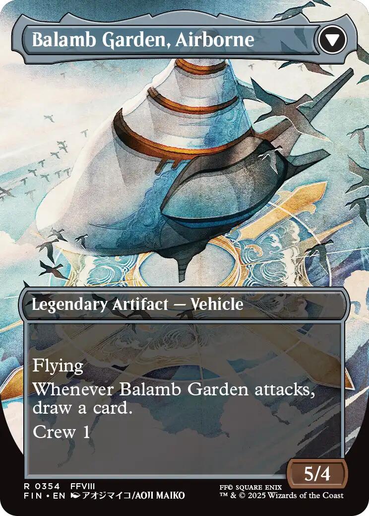 Image of Balamb Garden, SeeD Academy // Balamb Garden, Airborne (Borderless) [FINAL FANTASY]