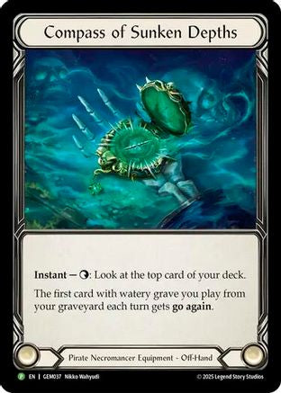 Image of Compass of Sunken Depths [GEM037] (GEM Pack 2)  Cold Foil