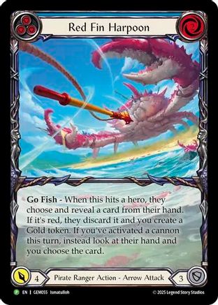 Image of Red Fin Harpoon [GEM055] (GEM Pack 2)  Rainbow Foil