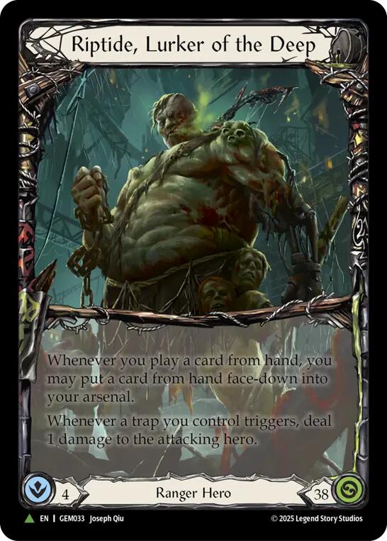 Image of Riptide, Lurker of the Deep (Marvel) [GEM033] (GEM Pack 2)  Cold Foil