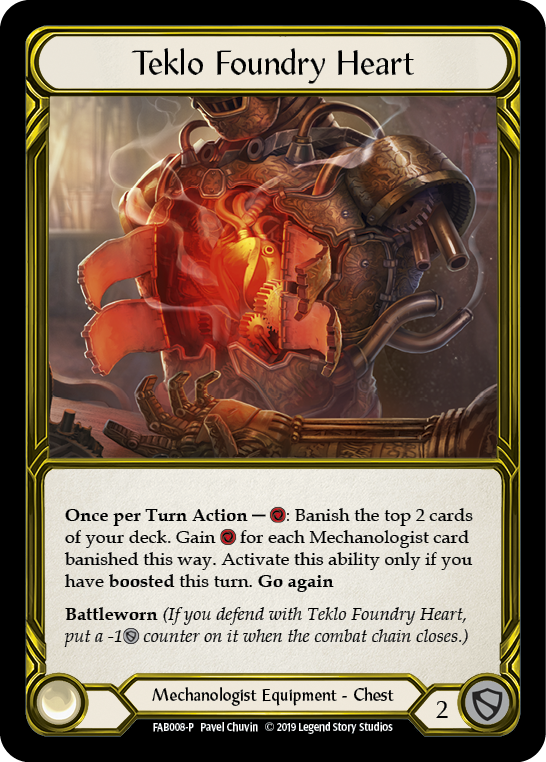 Image of Teklo Foundry Heart [FAB008-P] (Promo)  1st Edition Cold Foil - Golden
