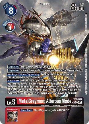 Image of MetalGreymon: Alterous Mode [EX9-012] (Alternate Art) [Versus Monsters]