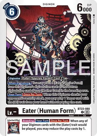 Image of Eater [BT22-080] (Human Form) [Cyber Eden]