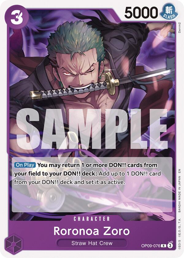 Image of Roronoa Zoro (Reprint) [Starter Deck: Purple/Black Monkey.D.Luffy]