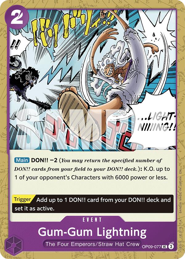 Image of Gum-Gum Lightning (Reprint) [Starter Deck: Purple/Black Monkey.D.Luffy]