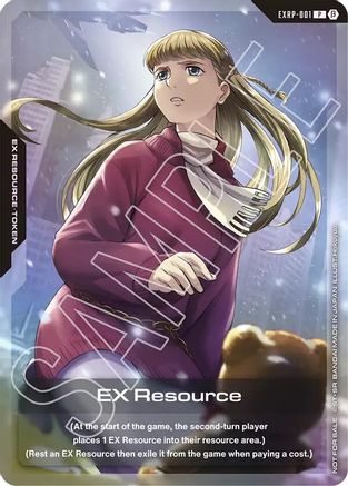 Image of EX Resource (EXRP-001) (Mobile Suit Gundam Wing) (EXRP-001) - Promotional EX Resource Tokens Holofoil