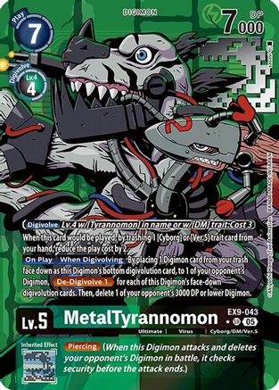 Image of MetalTyrannomon [EX9-043] (Alternate Art) [Versus Monsters]