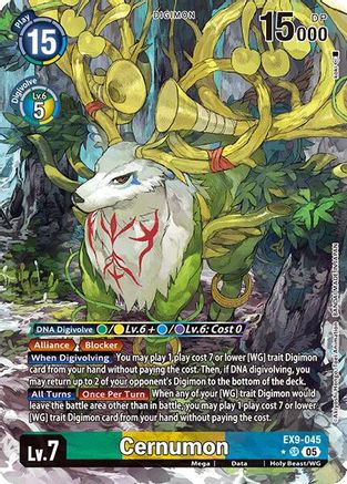 Image of Cernumon [EX9-045] (Alternate Art) [Versus Monsters]