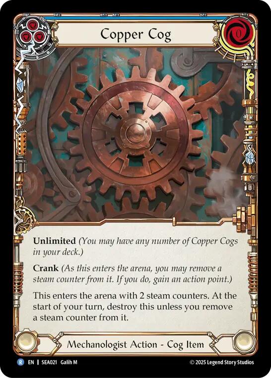 Image of Copper Cog [SEA021] (High Seas)  Rainbow Foil