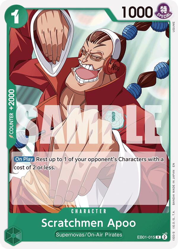Image of Scratchmen Apoo (Reprint) [Starter Deck: GREEN Jewelry Bonney]