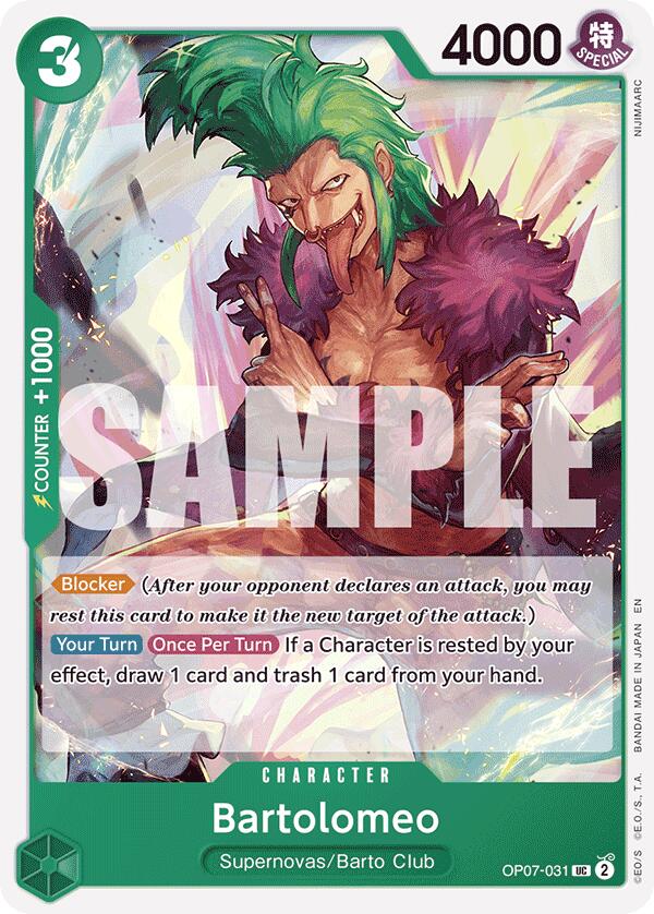 Image of Bartolomeo (Reprint) [Starter Deck: GREEN Jewelry Bonney]