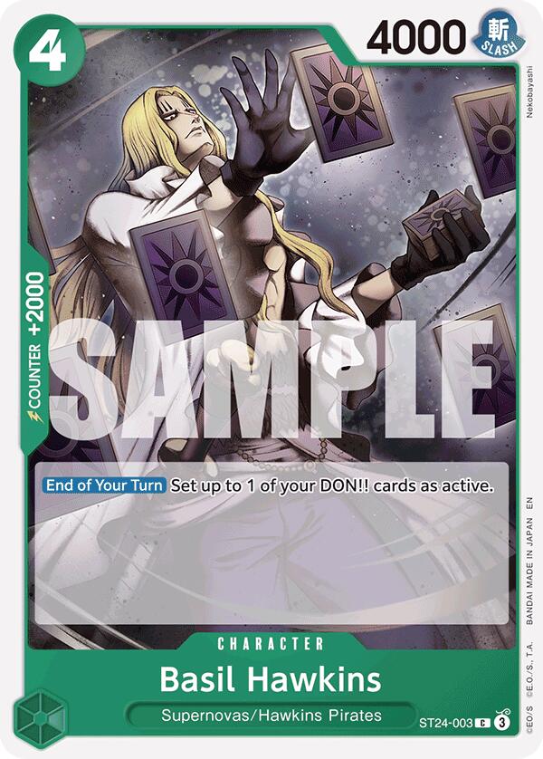 Image of Basil Hawkins [Starter Deck: GREEN Jewelry Bonney]