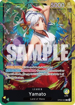 Image of Yamato (OP06-022) (OP06-022) - Starter Deck 28: GREEN/YELLOW Yamato Foil