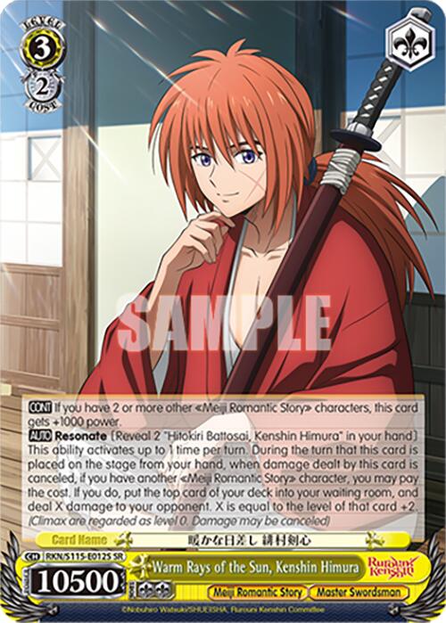 Image of Warm Rays of the Sun, Kenshin Himura (RKN/S115-E012S SR) [Rurouni Kenshin]