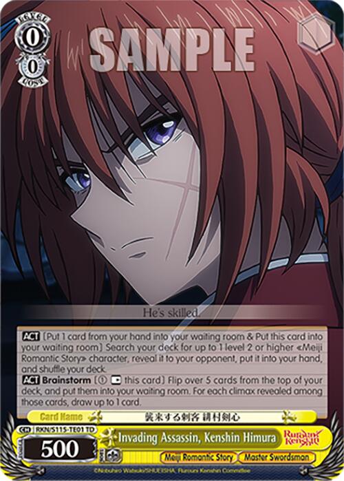 Image of Invading Assassin, Kenshin Himura (RKN/S115-TE01 TD) [Rurouni Kenshin]