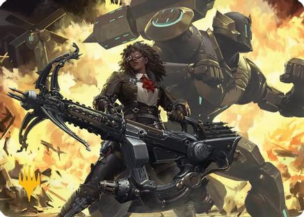 Image of Machinist's Arsenal Art Card (Gold-Stamped Planeswalker Symbol) [FINAL FANTASY Art Series]