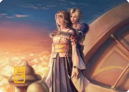 Image of Farewell Art Card (Gold-Stamped Signature) [FINAL FANTASY Art Series]
