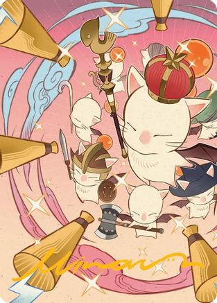 Image of Summon: Good King Mog XII Art Card (Gold-Stamped Signature) [FINAL FANTASY Art Series]