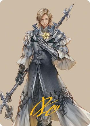 Image of Dion, Bahamut's Dominant Art Card (Gold-Stamped Signature) [FINAL FANTASY Art Series]