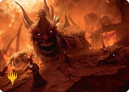 Image of The Final Days Art Card (Gold-Stamped Planeswalker Symbol) [FINAL FANTASY Art Series]