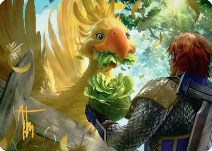 Image of Gysahl Greens Art Card (Gold-Stamped Signature) [FINAL FANTASY Art Series]