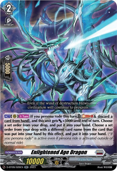 Image of Enlightened Age Dragon (D-BT09/026EN) [Dragontree Invasion]