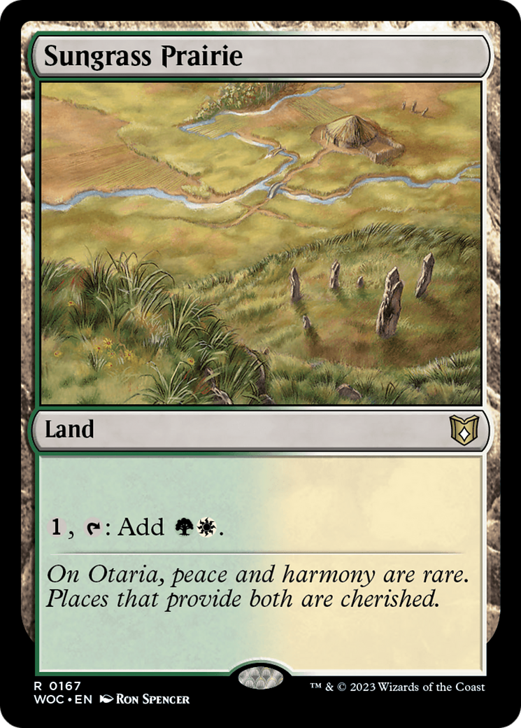Image of Sungrass Prairie [Wilds of Eldraine Commander]