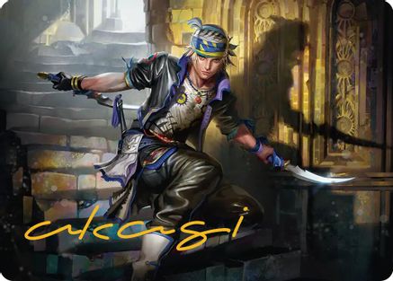 Image of Locke Cole Art Card (Gold-Stamped Signature) [FINAL FANTASY Art Series]