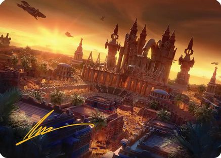 Image of Rabanastre, Royal City Art Card (Gold-Stamped Signature) [FINAL FANTASY Art Series]