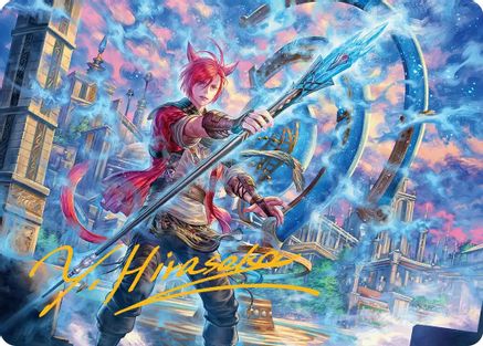 Image of G'raha Tia, Scion Reborn Art Card (19) (Gold-Stamped Signature) [FINAL FANTASY Art Series]