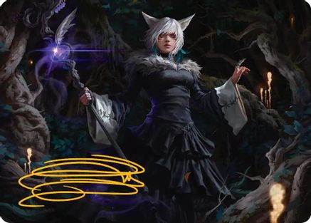 Image of Y'shtola, Night's Blessed Art Card (21) (Gold-Stamped Signature) [FINAL FANTASY Art Series]