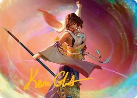 Image of Yuna, Grand Summoner Art Card (Gold-Stamped Signature) [FINAL FANTASY Art Series]