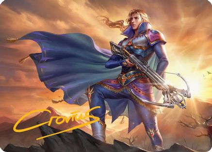 Image of Edgar, Master Machinist Art Card (Gold-Stamped Signature) [FINAL FANTASY Art Series]