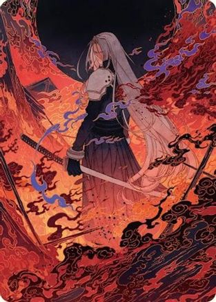 Image of Nibelheim Aflame Art Card [FINAL FANTASY Art Series]