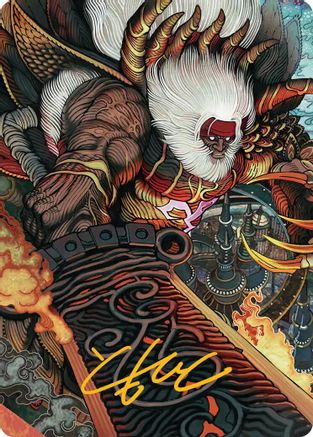 Image of Braska's Final Aeon Art Card (Gold-Stamped Signature) [FINAL FANTASY Art Series]