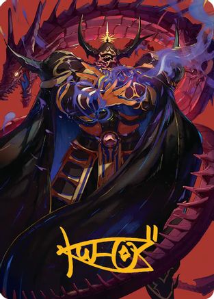 Image of Golbez, Crystal Collector Art Card (Gold-Stamped Signature) [FINAL FANTASY Art Series]