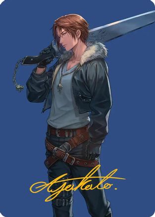 Image of Squall, SeeD Mercenary Art Card (Gold-Stamped Signature) [FINAL FANTASY Art Series]