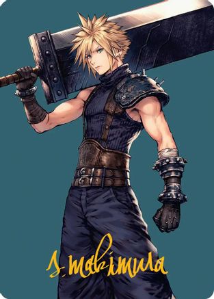 Image of Cloud, Ex-SOLDIER Art Card (Gold-Stamped Signature) [FINAL FANTASY Art Series]