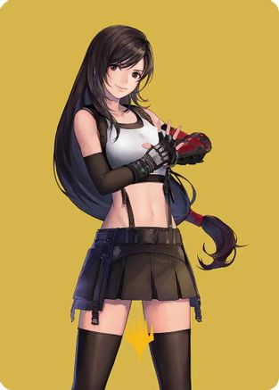 Image of Tifa, Martial Artist Art Card (Gold-Stamped Planeswalker Symbol) [FINAL FANTASY Art Series]