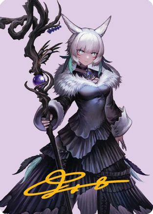 Image of Y'shtola, Night's Blessed Art Card (53) (Gold-Stamped Signature) [FINAL FANTASY Art Series]