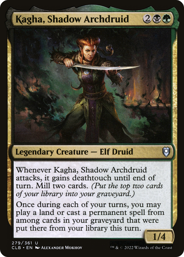 Image of Kagha, Shadow Archdruid [Commander Legends: Battle for Baldur's Gate]