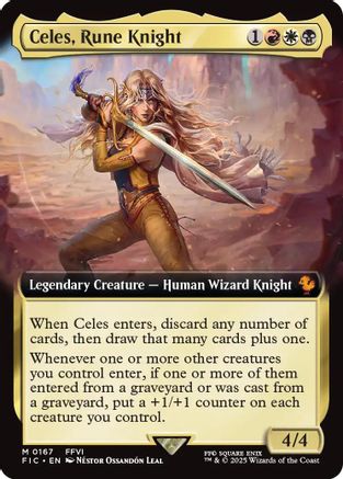 Image of Celes, Rune Knight (Extended Art) [FINAL FANTASY Commander]