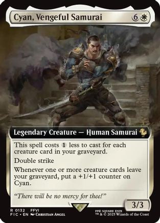 Image of Cyan, Vengeful Samurai (Extended Art) [FINAL FANTASY Commander]