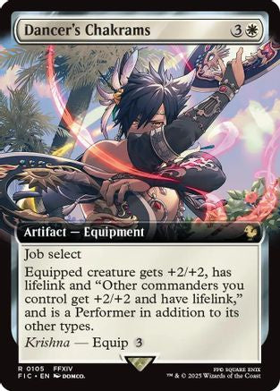 Image of Dancer's Chakrams (Extended Art) [FINAL FANTASY Commander]